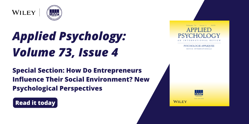 How do entrepreneurs influence their social environment? New psychological perspectives